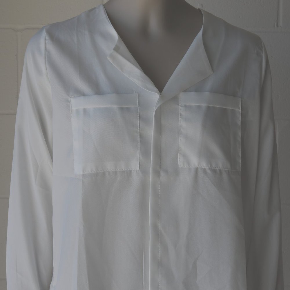 White Long Sleeve Top